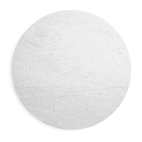 4/4 Round Dining Table in Marble / White Oak - Angle 9