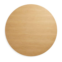 4/4 Round Dining Table in White Oak - Angle 9