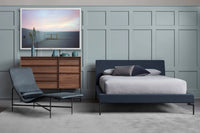New Standard Bed in Edwards Navy - Angle 4