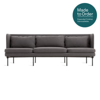 Bloke 95&quot; Sofa in Gabro Grey - Angle 1
