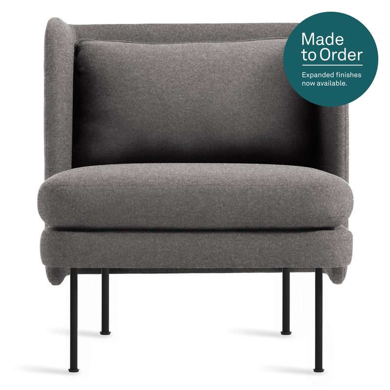 Bloke Lounge Chair in Gabro Grey