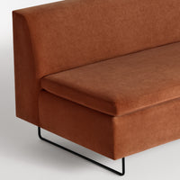 Clyde 67" Sofa in Copper Velvet - Angle 5