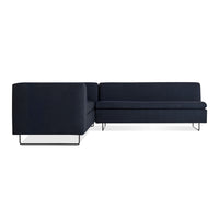 Bonnie and Clyde Sectional Sofa in Kvadrat Autumn Navy - Angle 3