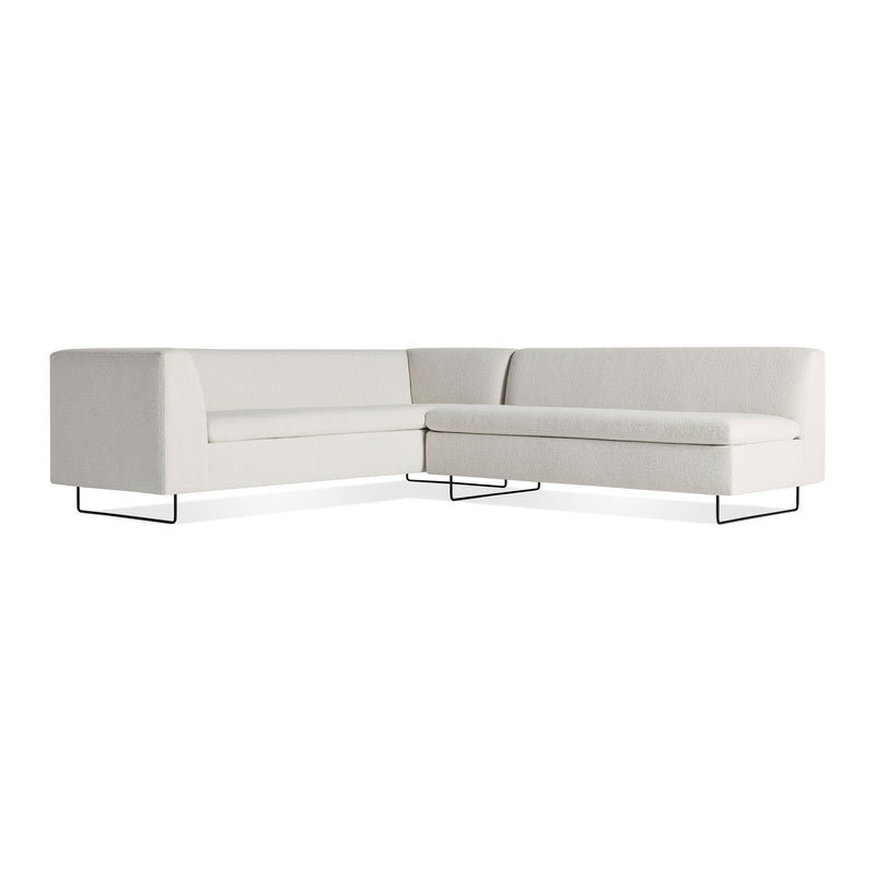 Bonnie and Clyde Sectional Sofa in Vos Bone - Angle 2