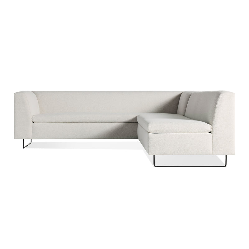 Bonnie and Clyde Sectional Sofa in Vos Bone - Angle 1