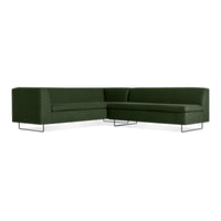 Bonnie and Clyde Sectional Sofa in Vos Evergreen - Angle 3