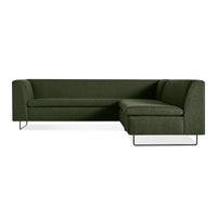 Bonnie and Clyde Sectional Sofa in Vos Evergreen - Angle 2