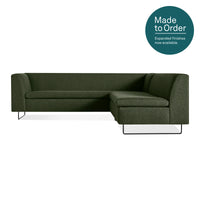 Bonnie and Clyde Sectional Sofa in Vos Evergreen - Angle 1
