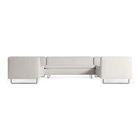 Bonnie and Clyde U-Shaped Sectional Sofa in Vos Bone - Angle 1