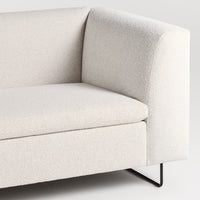 Bonnie and Clyde U-Shaped Sectional Sofa in Vos Bone - Angle 6