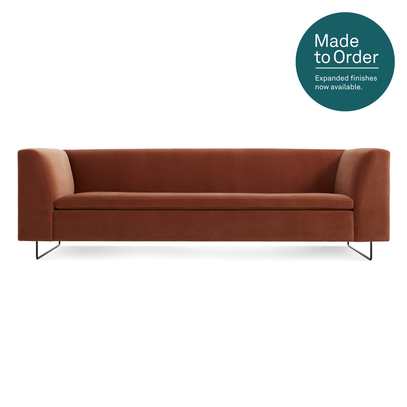 Bonnie 96" Sofa in Copper Velvet - Angle 1