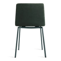 Between Us Chair in Navy Green Leather - Angle 6