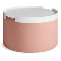 Bumper Large Ottoman in Vesper Blush - Angle 7