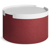 Bumper Large Ottoman in Vesper Brick - Angle 7