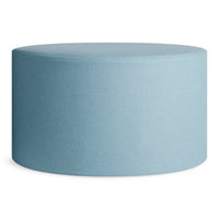 Bumper Large Ottoman in Vesper Cloud - Angle 1