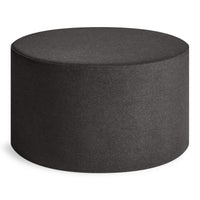 Bumper Large Ottoman in Vesper Charcoal - Angle 6