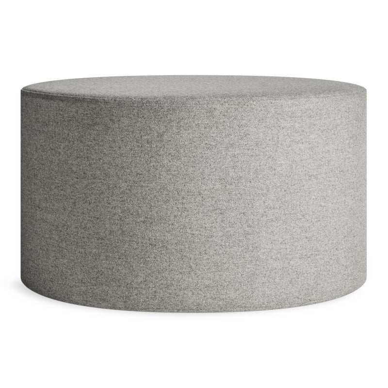 Bumper Large Ottoman in Vesper Light Grey - Angle 1