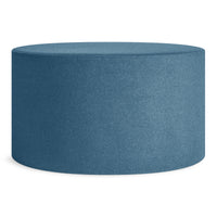 Bumper Large Ottoman in Vesper Marine Blue - Angle 1
