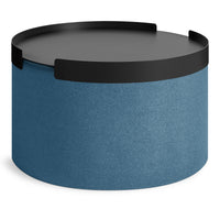 Bumper Large Ottoman in Vesper Marine Blue - Angle 7