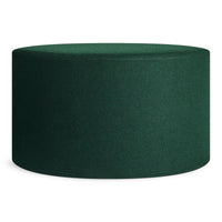 Bumper Large Ottoman in Vesper Navy Green - Angle 1