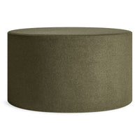 Bumper Large Ottoman in Vesper Olive - Angle 1