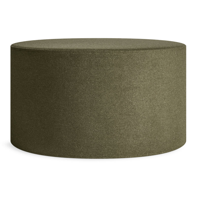 Bumper Large Ottoman in Vesper Olive - Angle 1