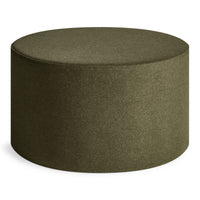 Bumper Large Ottoman in Vesper Olive - Angle 6