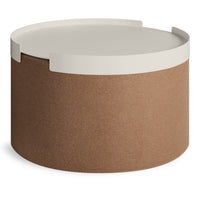 Bumper Large Ottoman in Vesper Tobacco - Angle 7