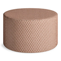 Bumper Large Outdoor Ottoman in Sunbrella Clay - Angle 5
