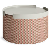 Bumper Large Outdoor Ottoman in Sunbrella Clay - Angle 6