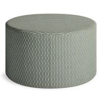 Bumper Large Outdoor Ottoman in Sunbrella Moss - Angle 5