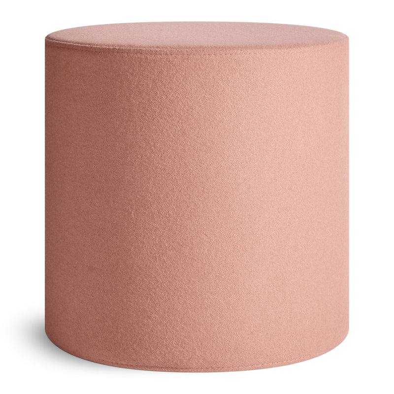Bumper Small Ottoman in Vesper Blush - Angle 1