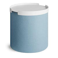 Bumper Small Ottoman in Vesper Cloud - Angle 8
