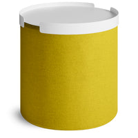Bumper Small Ottoman in Vesper Citron - Angle 8