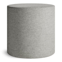 Bumper Small Ottoman in Vesper Light Grey - Angle 1