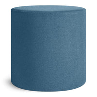 Bumper Small Ottoman in Vesper Marine Blue - Angle 1