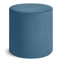 Bumper Small Ottoman in Vesper Marine Blue - Angle 7