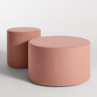 Bumper Small Ottoman in Vesper Blush - Angle 9