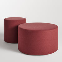 Bumper Large Ottoman in Vesper Brick - Angle 8