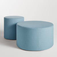 Bumper Small Ottoman in Vesper Cloud - Angle 9