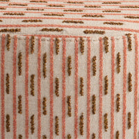 Bumper Small Outdoor Ottoman in Sunbrella Clay - Angle 6