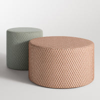 Bumper Large Outdoor Ottoman in Sunbrella Moss - Angle 7