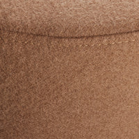 Bumper Large Ottoman in Vesper Tobacco - Angle 9
