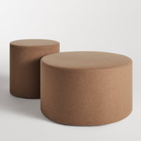 Bumper Large Ottoman in Vesper Tobacco - Angle 8