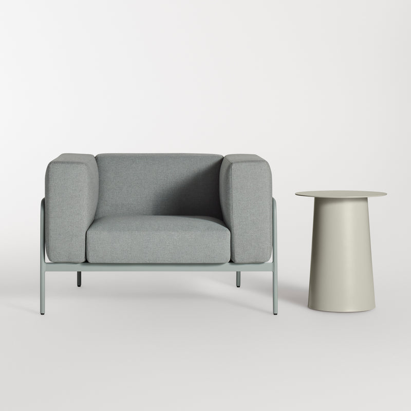 Cache Lounge Chair in Toohey Breezy Blue - Angle 2