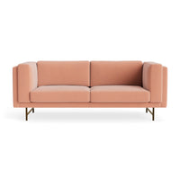 Coffer 82" Sofa in Clay Velvet - Angle 1