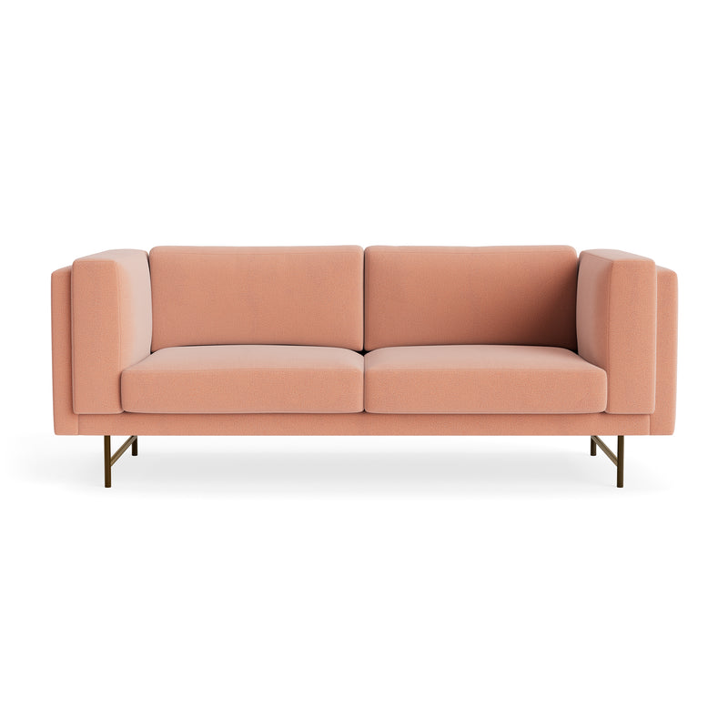 Coffer 82" Sofa in Clay Velvet - Angle 1
