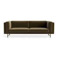 Coffer 96" Sofa in Moss Velvet - Angle 1
