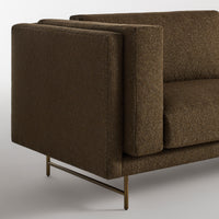 Coffer 96" Sofa in Vos Carob - Angle 3