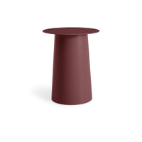 Circula Tall Side Table in Oxblood - Angle 1